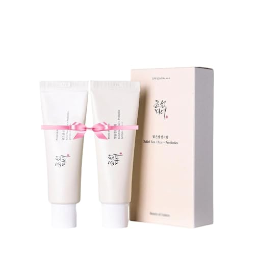 BEAUTY OF JOESON SUNSCREEN Relief : Rice + Probiotics Set - Broad Spectrum Facial Sunscreen SPF 50+ PA++++ (50ml x 2) | Korean Sunscreen | Hydrating | Lightweight Sunscreen with No White Cast | 2 Pack