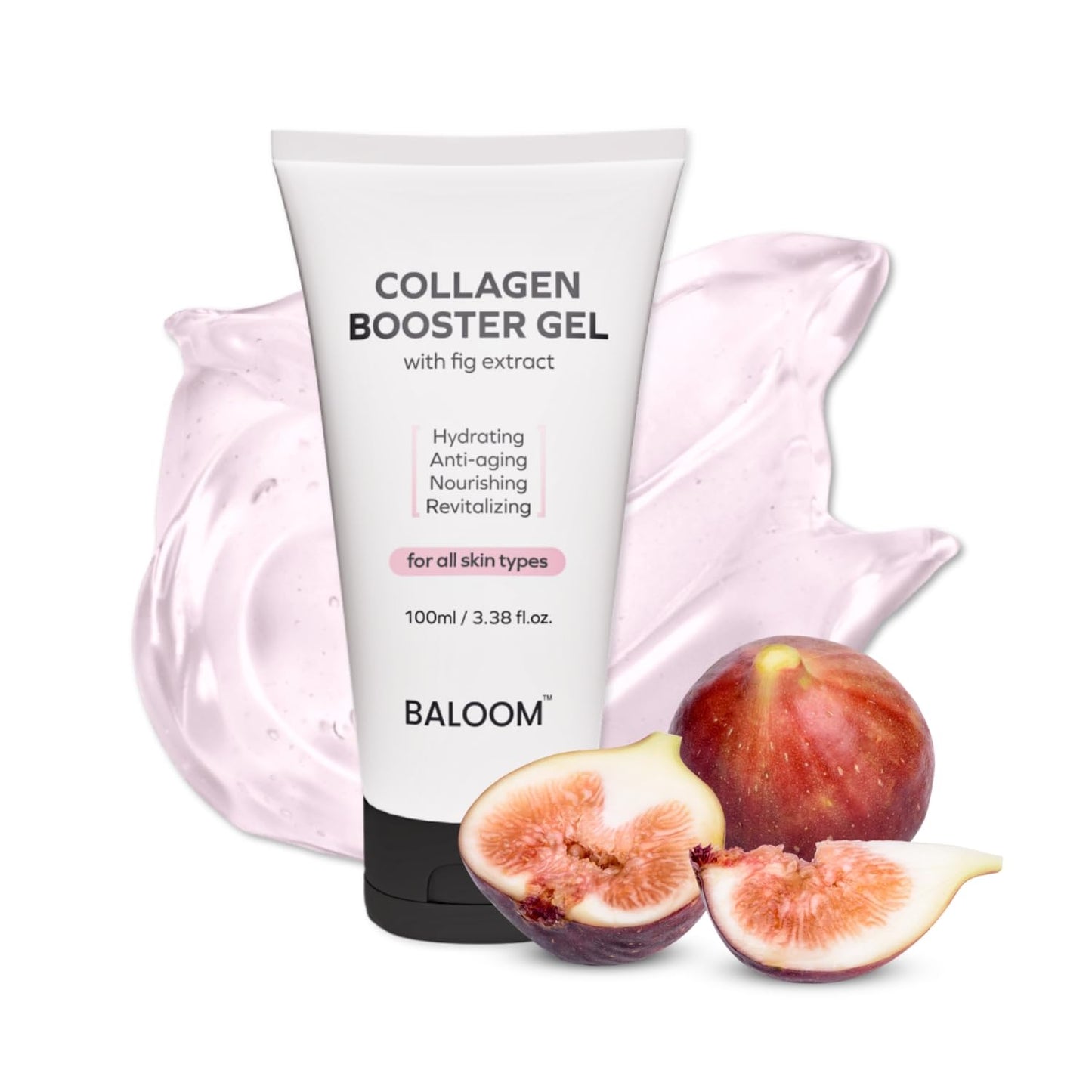 BALOOM Collagen Booster Gel Serum for Korean Skin Care & Microcurrent Face Massagers, Filled With Collagen Capsules, Hydrating & Nourishing & Revitalizing Facial Gel for Skin Care 3.38 Fl Oz