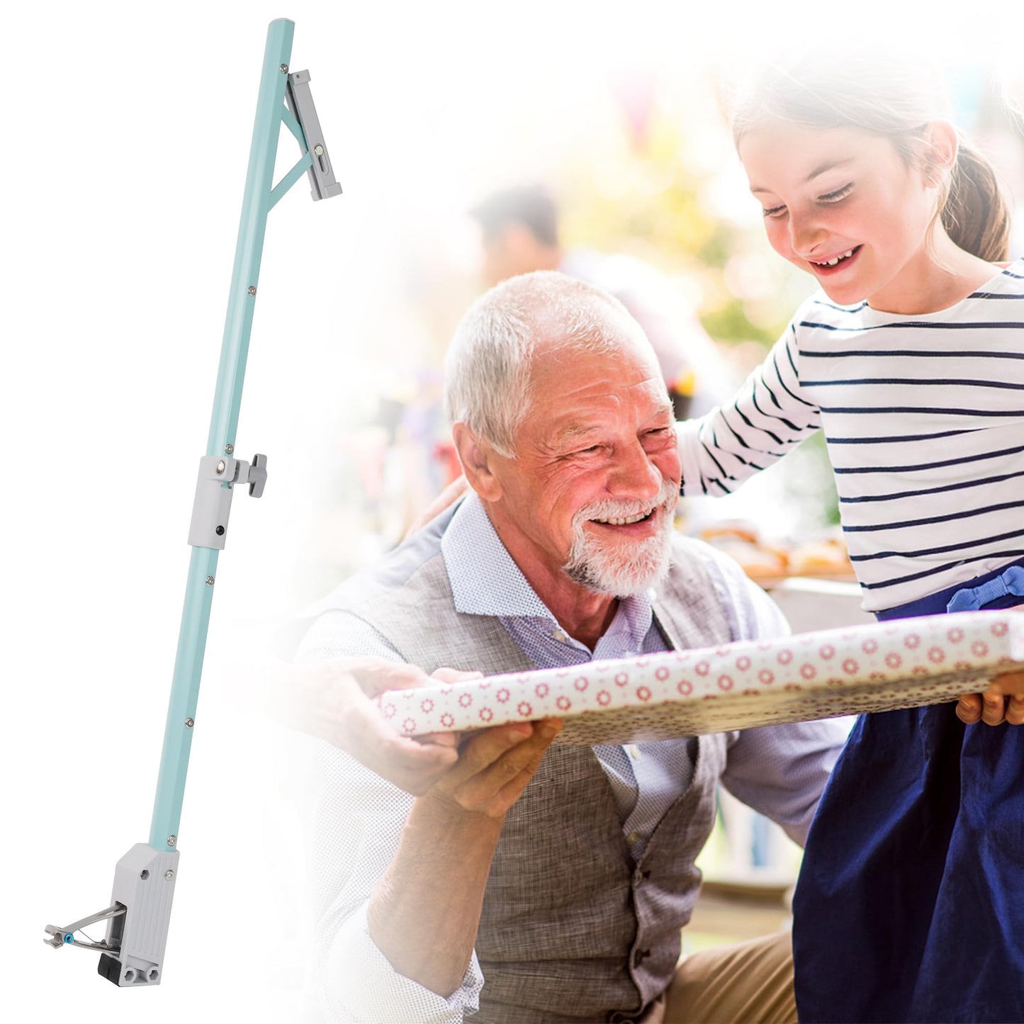 Aluminum Long Handled Toenail Clippers for Seniors, 5mm Large Opening Stainless Steel toenail Scissors, Helps Obese, Elderly, Pregnant Women Without Bending Down to Cut Toenails. (Green-24�?