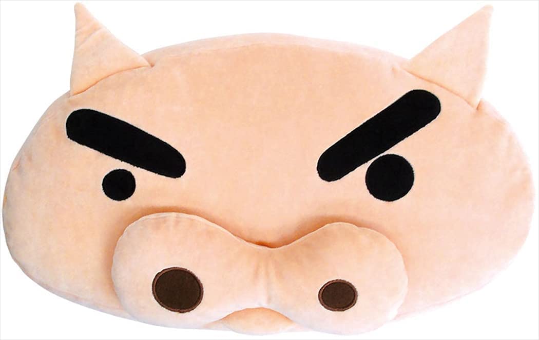 T'S Factory Plush Face Cushion Crayon Shin-Chan Buriburizaemon