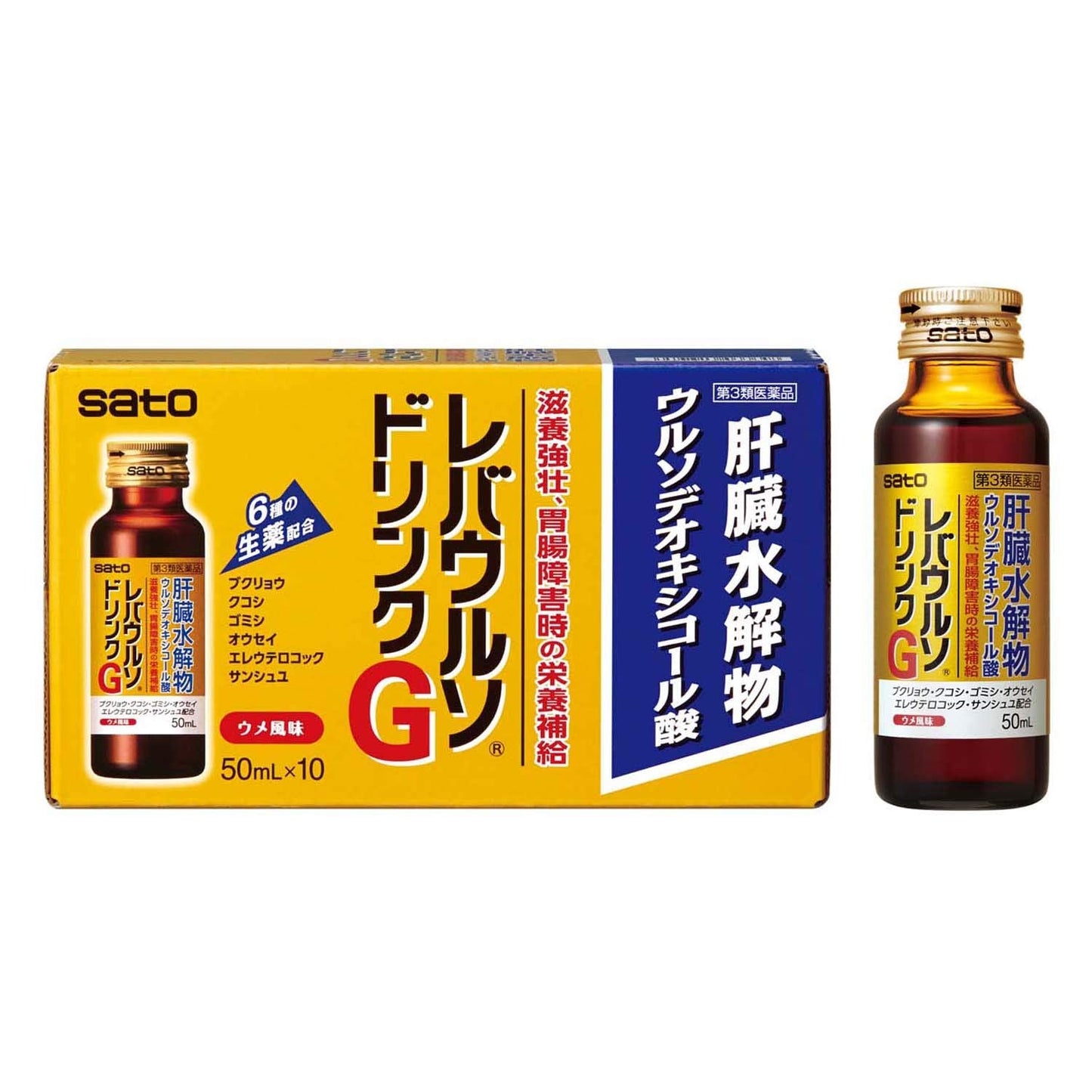 Sato Pharmaceutical Japan Rebaurso G 50Ml X 10 Third Drug Class