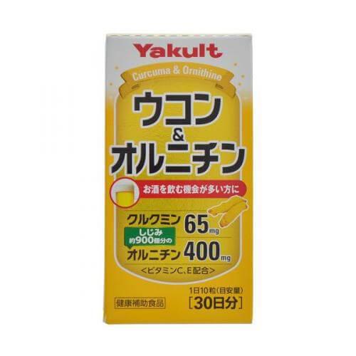 Yakult Turmeric And Ornithine 30 Days 300 Tablets - Japanese Vitamins, Minerals And Supplements