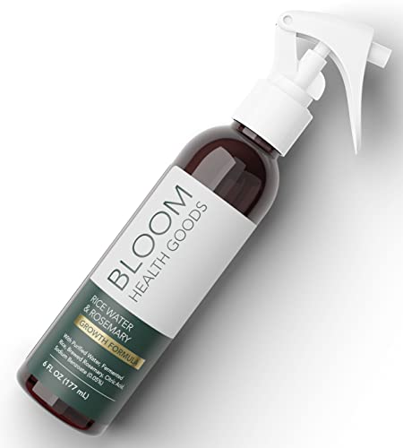 Bloom Health Goods �?Rice Water & Brewed Rosemary Spray �?Hair & Skin Serum �?Strengthen, Moisturize & Thicken Naturally �?for Dry, Oily, Flaky, Thinning, Damaged Hair Types