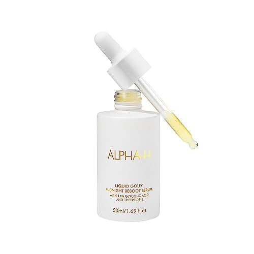 ALPHA-H | Midnight Reboot Serum | Visibly Smooth, Plump Skin with Glycolic Acid and Retinol