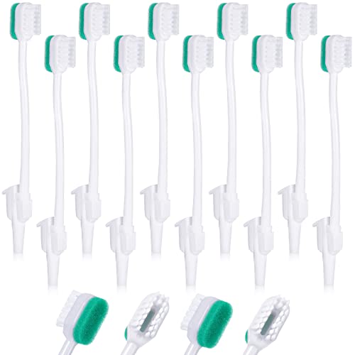 10 Pcs Suction Swab Toothbrush Care Swab Suction Toothbrush Disposable Oral Swabs Toothbrush for Suction Machine Sponge Disposable Individually Wrapped for Elderly Adults Oral Dental Mouth Care