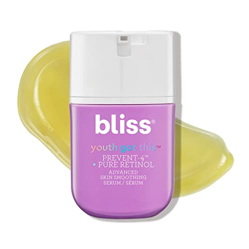 Bliss Youth Got This�?Prevent-4�?+ Pure Retinol - 0.67 Fl Oz - Advanced Skin Smoothing Serum - Youth Boosting Clinically Proven Formula - Clean - Fragrance-Free - Vegan & Cruelty-Free