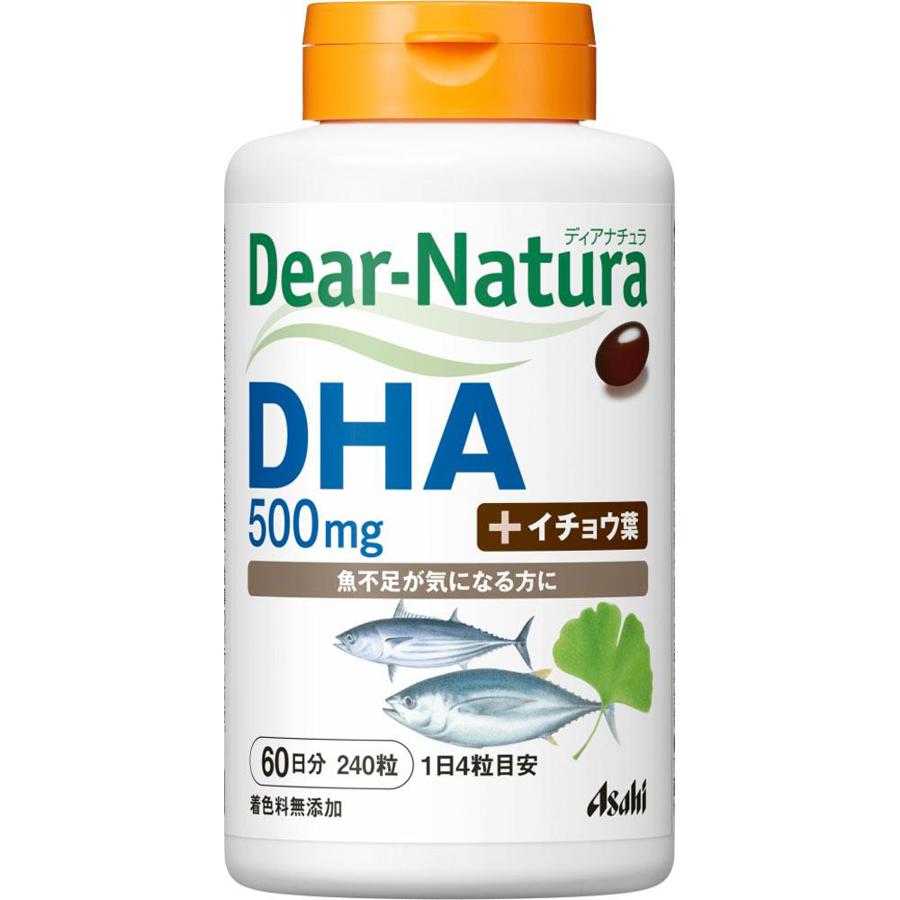 Asahi Dear-Natura Dha With Ginkgo Biloba Leaf 240 Tablets - Japan Vitamins And Health Supplements
