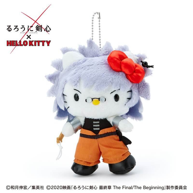 Rurouni Kenshin X Hello Kitty Mascot Holder (Enishi Yukishiro)