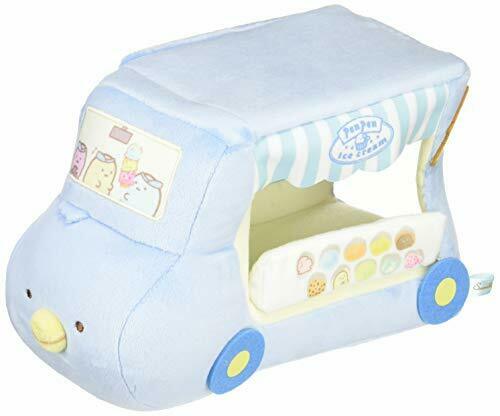 San-x Sumikko Gurashi Ice Cream Blue Wagon Stuffed Plush Doll Soft Toy Car