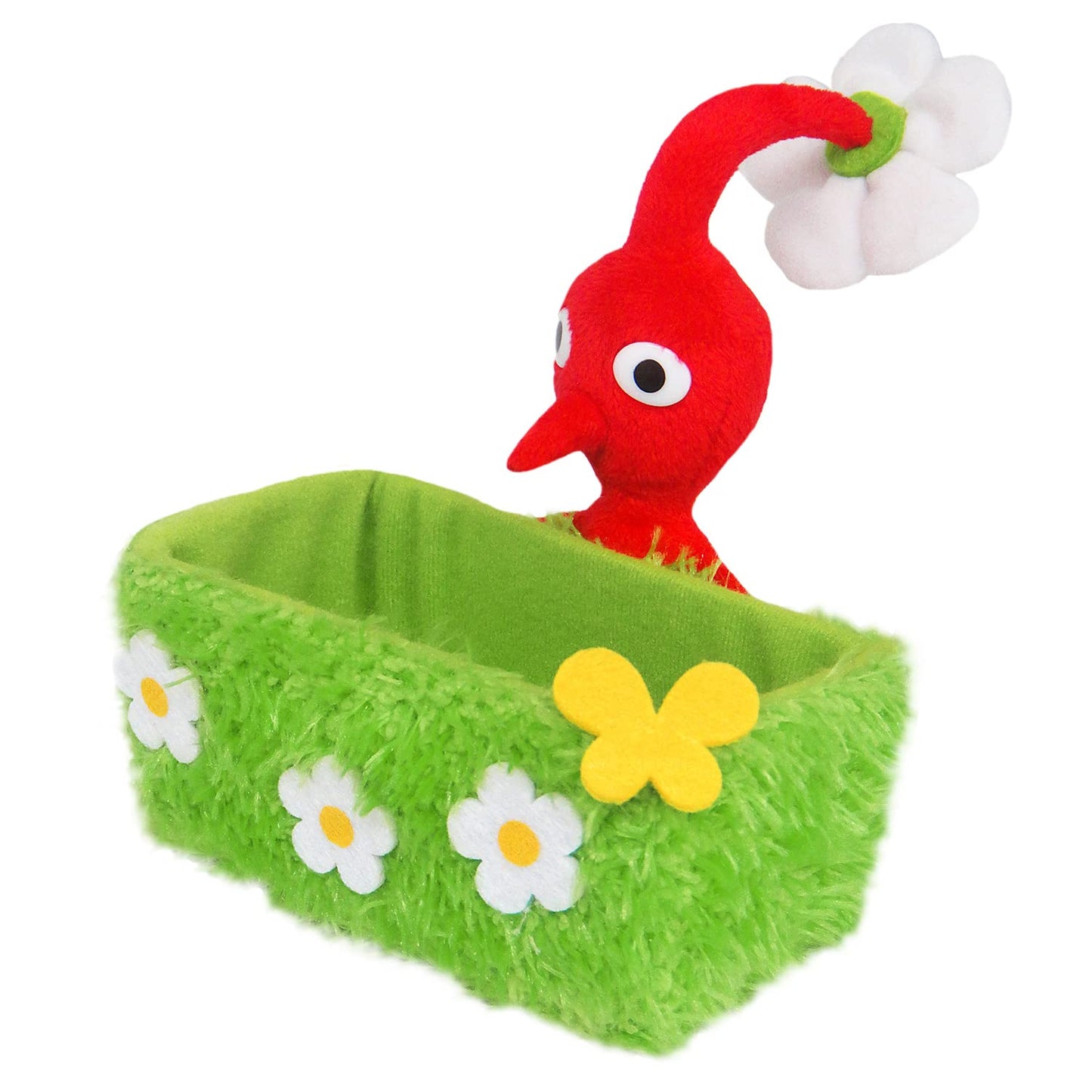 SAN-EI Pikmin Accessory Case Plush Doll Red Pikmin Grass