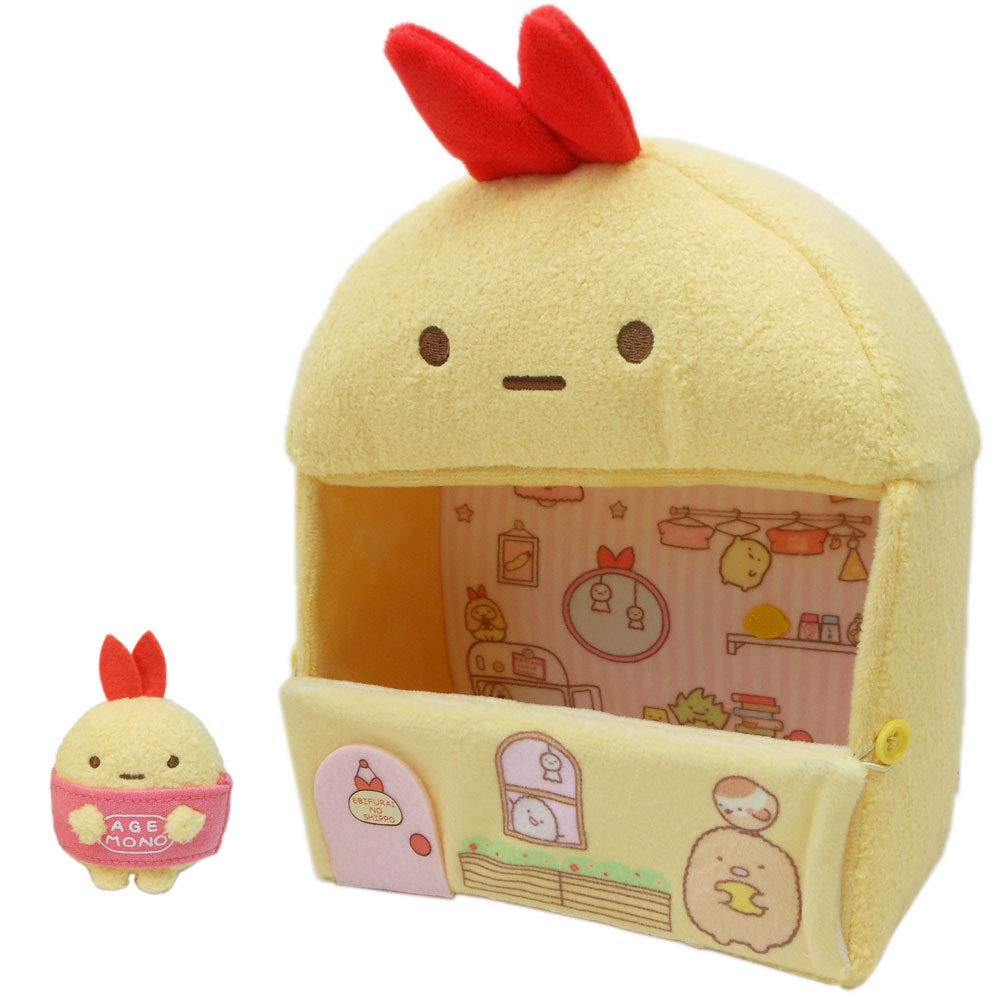 SAN-X Sumikko Gurashi Sumikko House Plush Toy Ebifurai No Shippo Tjn