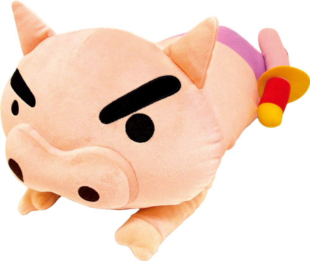 T'S Factory Plush Cushion Crayon Shin-Chan Lying Buriburizaemon