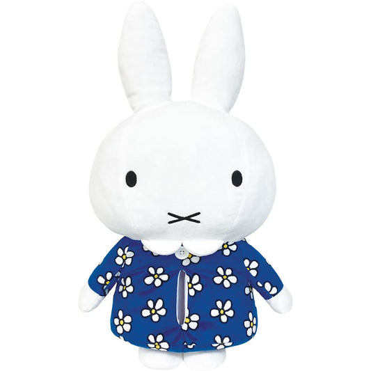 TS Factory Miffy Plush Tissue Cover Flower Approx. H16 X D16 Cm Pm-5533805De Approx. H48 X W27 X D11 Cm Blue