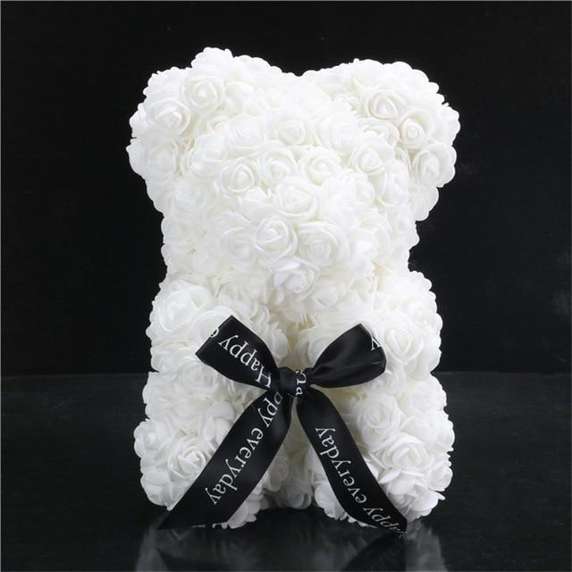 Teddy Bear Rose Flower Doll