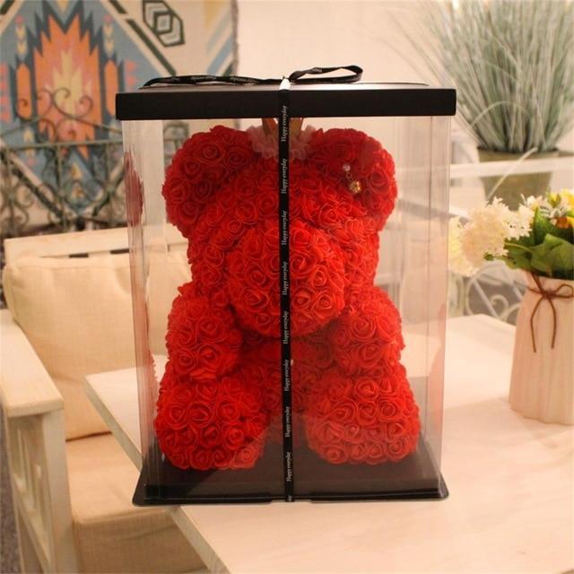 Teddy Bear Rose Flower Doll