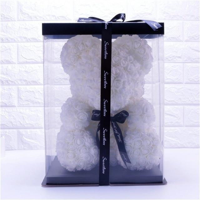 Teddy Bear Rose Flower Doll